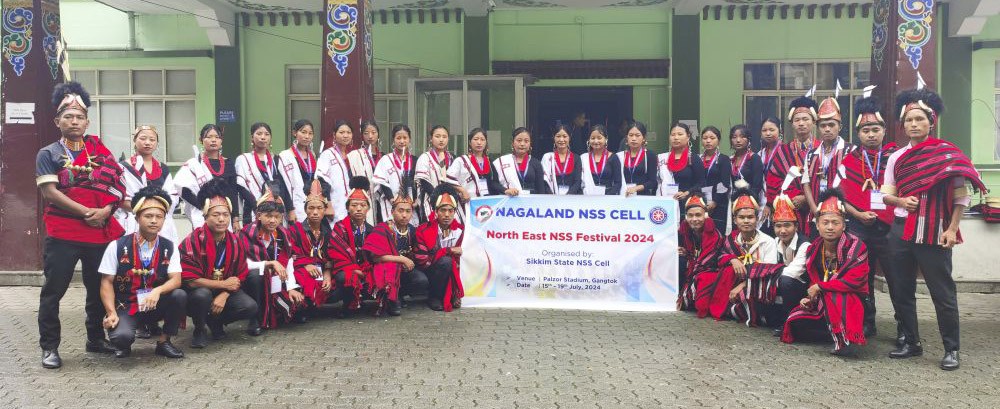NSS unit of Wangkhao Government College represented Nagaland NSS Cell during the North East NSS festival held in Gangtok, Sikkim from July 15 to 19.
